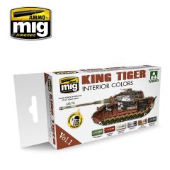 MIG Verf Set - King Tiger Interior Colors