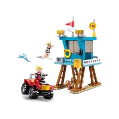 Sluban Lifeguard Tower bouwstenen set