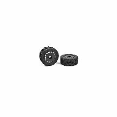 Team Corally - Off-Road 1/8 Truggy Tires - Tracer - Glued on Black Rims - 1 pair