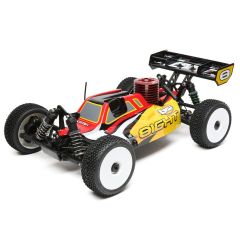 Losi 1/8 8IGHT 4WD Nitro Buggy RTR - Rood/Geel