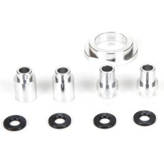 Losi - Engine Mount Spacer and Clutch Mount Aluminum Silver: MTXL (LOS256008)