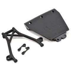 Losi - Front Skid Plate,Bumper Brace&Spacers: 5IVE-T (LOSB2574)