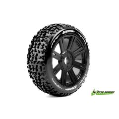 Louise B-MAZINGER Soft banden op zwarte spaakvelgen voor 1/8 buggy