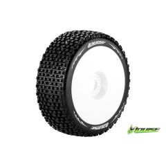 Louise B-PIRATE Super Soft banden op witte disc velgen voor 1/8 buggy