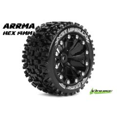 Louise ST-UPHILL Soft Banden - 2.8" Velgen Black Chrome - Hex 14mm (electro 4WD: FR/RR)