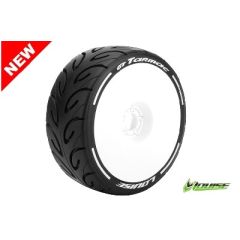 Louise GT-TARMAC - MFT Super Soft banden op witte disc velgen voor 1/8 buggy