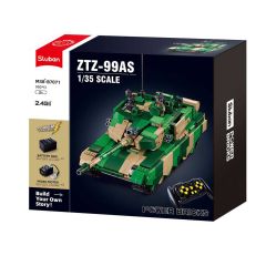Sluban Power Bricks tank ZTZ-99AS met afstandsbediening