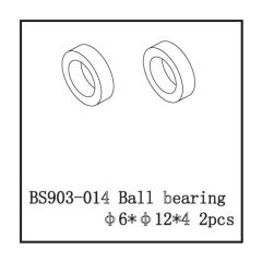 Ball bearing (6*12*4) 2 pcs