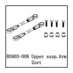 Upper susp. arm set 2 sets