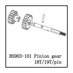 Pinion gear-18t/19t