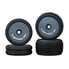 Method RC NitraGrip 1/28 Buggy Tires F/R 7mm Hex - Grijs (4)