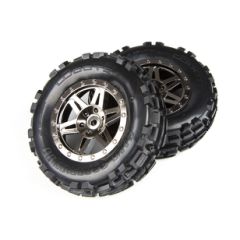 DBOOTS Sand Scorpion DB XL Tyre Set Glued (Black Chrome) Front (2PCS) (AR550001)