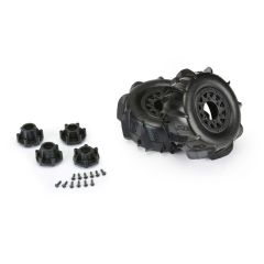 Proline Dumont Paddle SC 2.2"/3.0" Sand/Snow Banden Op Raid 6x30 Removable Hex Wheels Voor Oa. Traxxas Slash (PL10185-10)