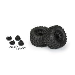 Proline Hyrax 2.8" All Terrain Mounted banden op Raid Black 6x30 velgen