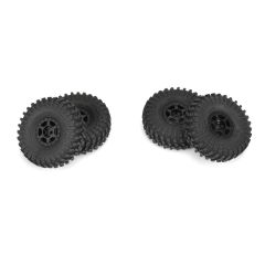 Proline 1/24 Maxxis Trepador F/R 1.0" Banden MTD 7mm Zwart (4)