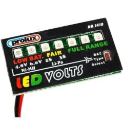 Prolux Lipo/nimh LED alarm volt indicator
