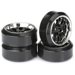 Absima drift banden Type C - Zwart/Chrome