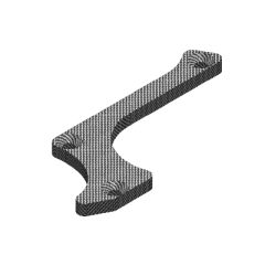 Team Corally - Suspension arm stiffener - A - Lower Front - Right - Graphite 3mm (C-00180-232)