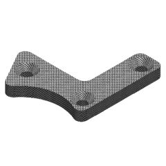 Team Corally - Suspension arm stiffener - B - Lower Front - Right - Graphite 3mm (C-00180-234)