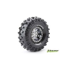 Louise CR-ROWDY Banden Set - Super Soft - 1.9" Velgen Zwart/chrome - Hex 12mm
