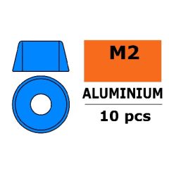 Aluminium Washer voor M2 Socket Head Screws (BD: 6mm) - Blauw - 10st