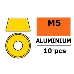 Aluminium Washer voor M5 Socket Head Screws (BD: 12mm) - goud - 10st