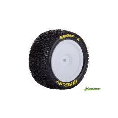 Louise E-MAGLEV Banden Set - Super Soft - Velgen Wit - Hex 12mm - 4WD Achter