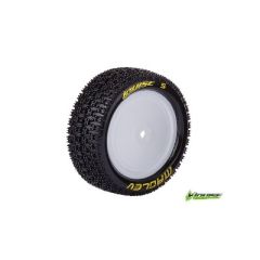 Louise E-MAGLEV Banden Set - Super Soft - Velgen Wit - Hex 12mm - 4WD Voor