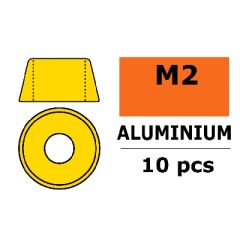 Aluminium Washer voor M2 Socket Head Screws (BD: 6mm) - Goud - 10st