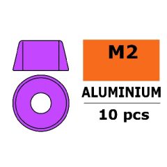 Aluminium Washer voor M2 Socket Head Screws (BD: 6mm) - Paars - 10st