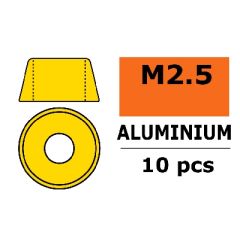 Aluminium Washer voor M2.5 Socket Head Screws (BD: 7mm) - Goud - 10st