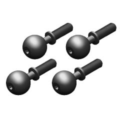 Team Corally - Pivot Ball - Steel - 4pcs (C-00180-123)