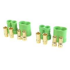 Connector CC. 6.5 - Gold Plated - Man + Vrouw - 2 paar