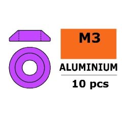 Aluminium Washer voor M3 Button Head Screws (BD: 10mm) - Paars - 10st