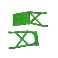 Traxxas - Skid plates, front & rear (green) (TRX-3623A)