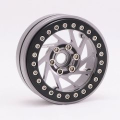 Sweep Spiral 1.9" aluminium 10-Spaaks beadlock velgen - Grijs