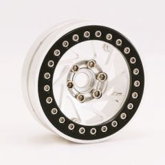 Sweep Spiral 1.9" aluminium 10-Spaaks beadlock velgen Zilver (2pcs)
