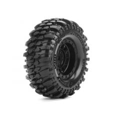 Louise CR Champ 1/18 & 1/24 Scale 1.0 Crawler Tire Super Soft / Black Rim - Hex 7mm