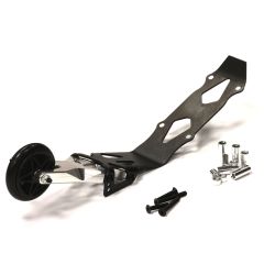 Integy Evolution-6 Billet Machined Alloy Wheelie Bar, Silver - Traxxas E-Revo/Summit