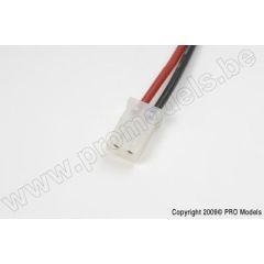 AMP stekker, Man, silicone kabel 16AWG, 10cm