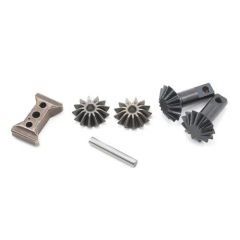 Gear set, differential (output gears (2)/ spider gears (2)/ spider gear shaft/ diff carrier support)