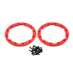 Sidewall protector, beadlock style (red) (2)/ 2.5x8mm cs (24) (for use with geode wheels)