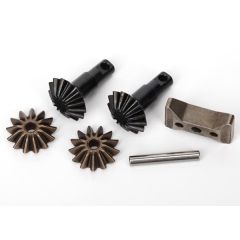 Gear set, differential (output gears (2)/ spider gears (2)/ spider gear shaft, carrier support) (TRX-6882X)