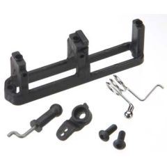 Linkage, shift (includes: ball collar, spring, ball cup, servo horn, linkage wire)/ shift servo mount/ 3x8mm bcs (2)