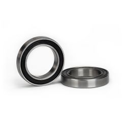 Ball bearing, black rubber sealed stainless (17x26x5mm) (2) (TRX-5107X)