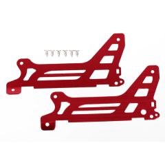 Main frame, side plate, outer (2) (red-anodized) (aluminum)/ screws (6)