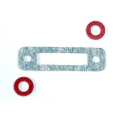 Exhaust header gasket (1)/ gaskets, pressure fitting (2) (for side exhaust engines only)