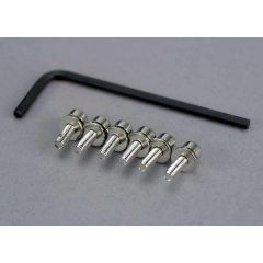 Screws, 3x10mm caphead machine (hex drive) (6)/ lockwashers (6)/ hex wrench