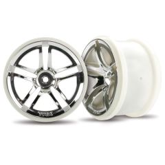 Wheels, jato twin-spoke 2.8" (chrome) (electric rear) (2)