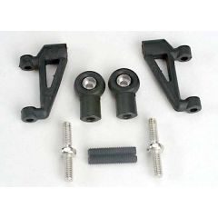 Control arms, upper (2)/ upper rod ends (with ball joints installed) (2)/ 4x20mm set (grub) screws (2)